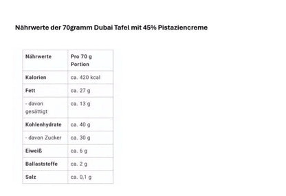 Dubaischokolade 70g