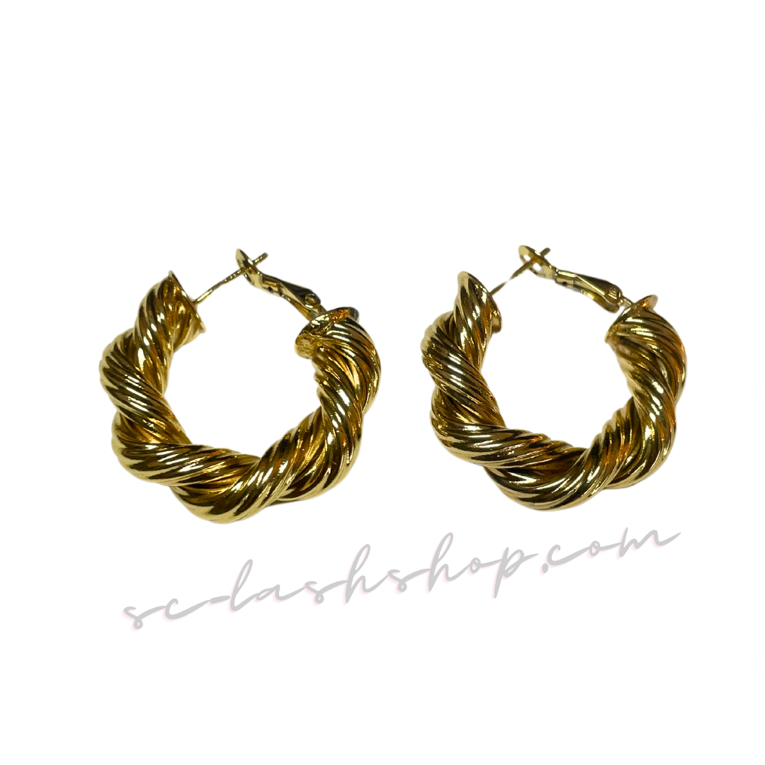 Hoops Fat Gold