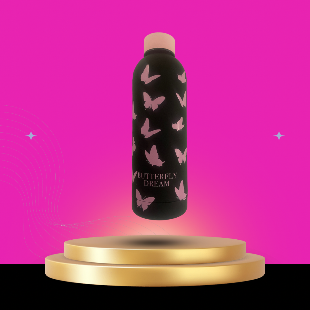 Isolier Flasche Edelstahl Butterfly